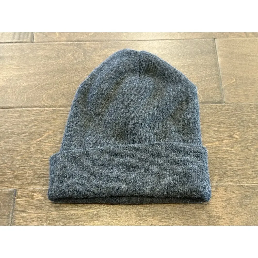 Carhartt Unisex Gray Beanie One Size Knit A18 Made In USA Workwear Cuffed